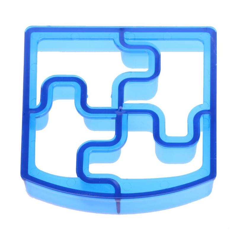 1Pcs Plastic Sandwich Cutter Home DIY Puzzle Shape Sandwich Bread Toast Mould Cutter Lunch Kitchen Baking Accessories: Puzzle