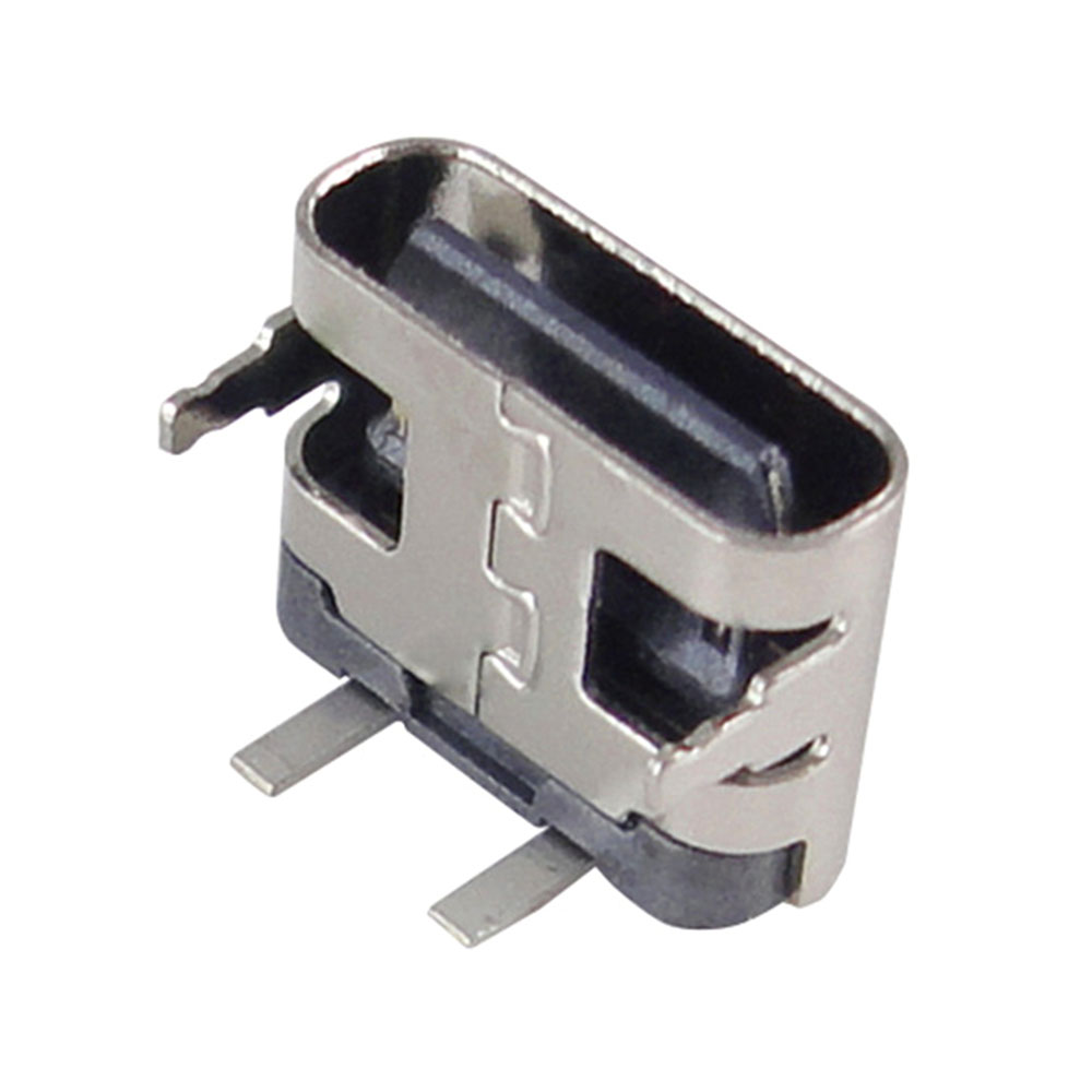 10-100 stk 2 pinner mikro usb type c kontakt stikkontakt usb 3.1 type-c hunn strømkontakt Brygge til mobiltelefon ladeport 2p