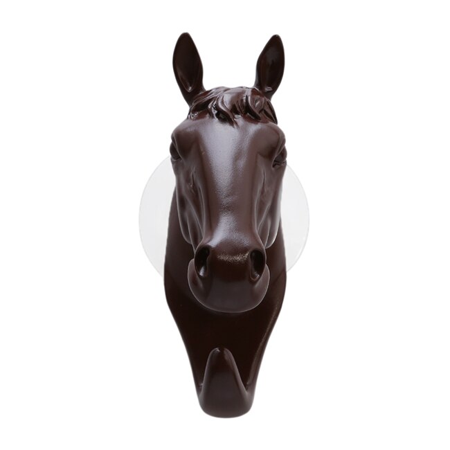 Gancho decorativo de pared para muebles del hogar, ganchos pequeños y modernos, ganchos multifuncionales, joyería para pared, llaves, perchas creativas: Coffee Horse
