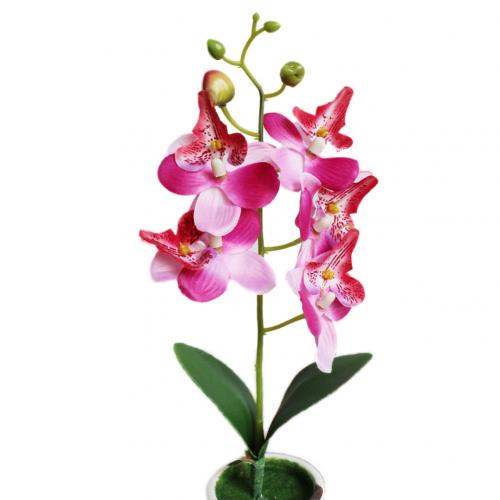 1Pc Kunstmatige Bloem Vlinder Orchidee Tuin Diy Stage Party Thuis Bruiloft Decoratie Home Office Levendige Kleur Kunstbloemen: Roze