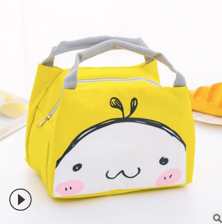 Cute Women Ladies Girls Kids Portable Insulated Lunch Bag Box Picnic Tote Cooler Insulated Thermal Cooler Bento Lunch Box Tote: 1