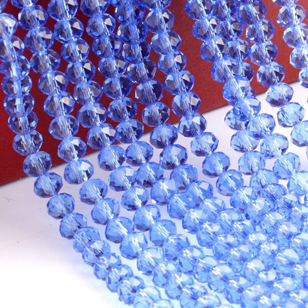 6mm diameter 1 streng ca. 96-100 stk gennemsigtig farve krystal rhinestones perler stof krave kjole syning beklædningsmaterialer
