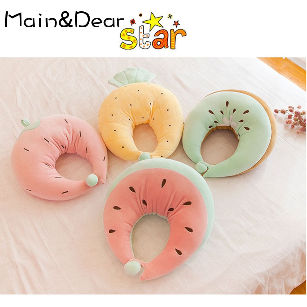 Fruit U-vormige Slaap Nek Reizen Kussen Kussen Cervicale Vliegtuig Kussen Kantoor Kussen Auto Kussens Zacht Kussen Thuis Textiel