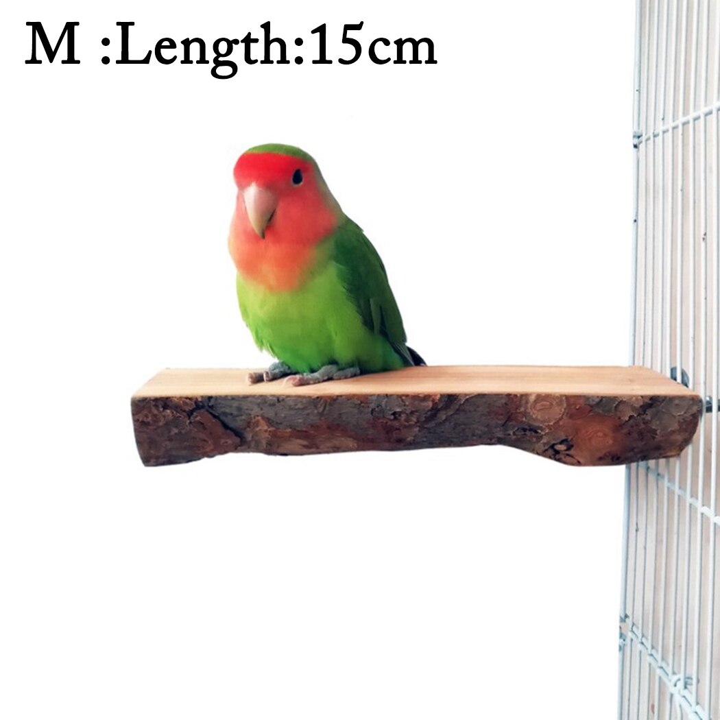Pet Parrot Bird Standing Stick Wild Grape Wood Pole Bird Cockatiel Parakeet Perches Bite Claw Grinding Toy Bird Cage Accessories: M