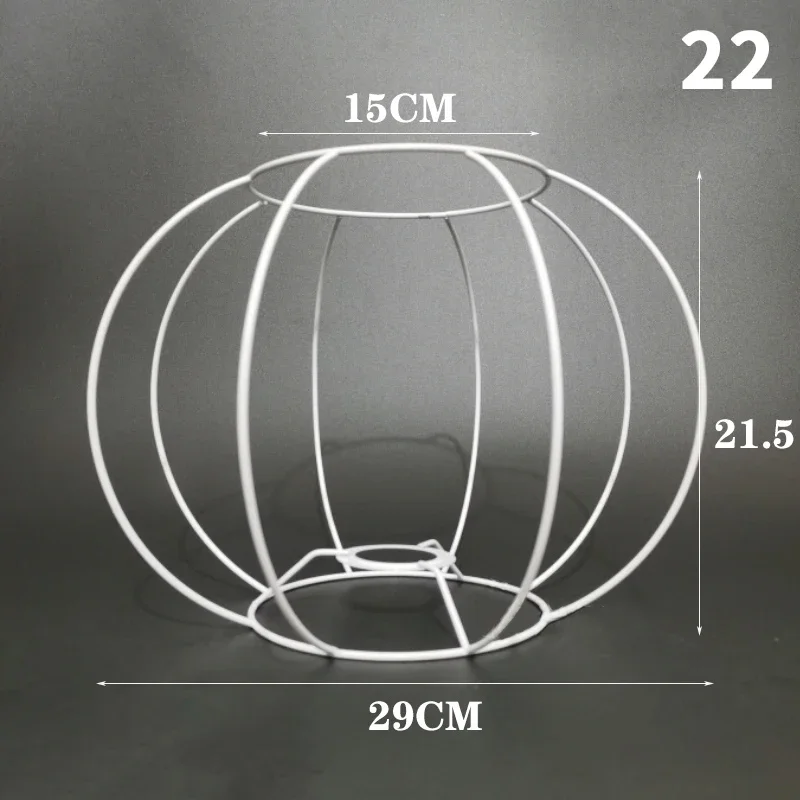 Lampenkap Kooi Frame Ijzeren Draad Licht Kroonluchter Beugel Lamphouder Voor Diy Ring Guard Tafel Lampenkap Ondersteuning Materiaal