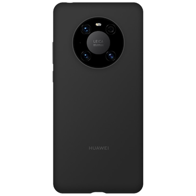 Oficial original huawei companheiro 40/companheiro 40 pro silicone caso capa traseira macia com fibra dentro capa escudo para mate40/mate40 pro