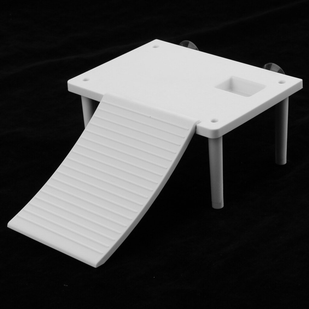 Reptile Aquarium Turtle Floating Island Climbing Basking Platform Staircase