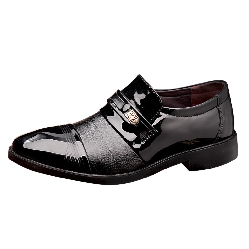 KLV Men's Ballroom Dance Shoes Men's Boy's Ballroom Tango Business Leather Shoes Comfortable Male Suit Shoes#3: Black / 11
