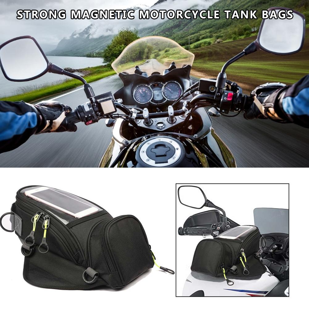 Magnetisk motorcykel motorcykel tilbehør tank taske brændstoftank taske motorcykel olie brændstoftank taske ridning skuldertaske til telefon / gps