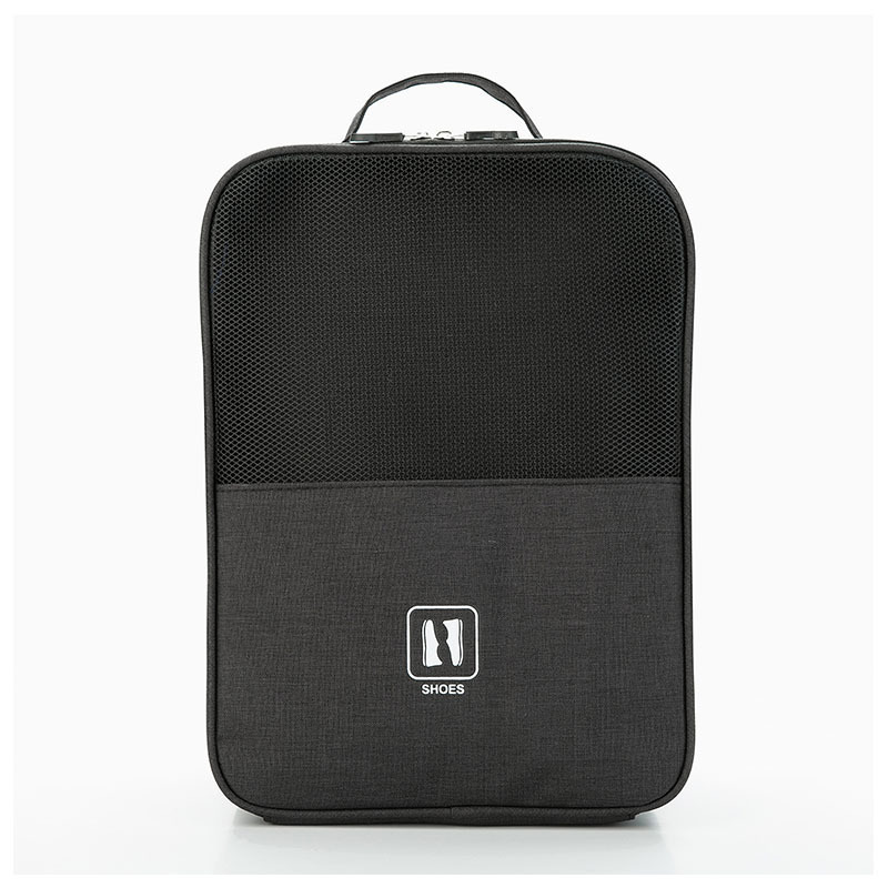 Portable Shoe Bag Travel Storage Pouch Organizers Luggage Clothes Makeup Storage Suitcases Travel Shoe Storage Bag Sorting Pouch: GRAY