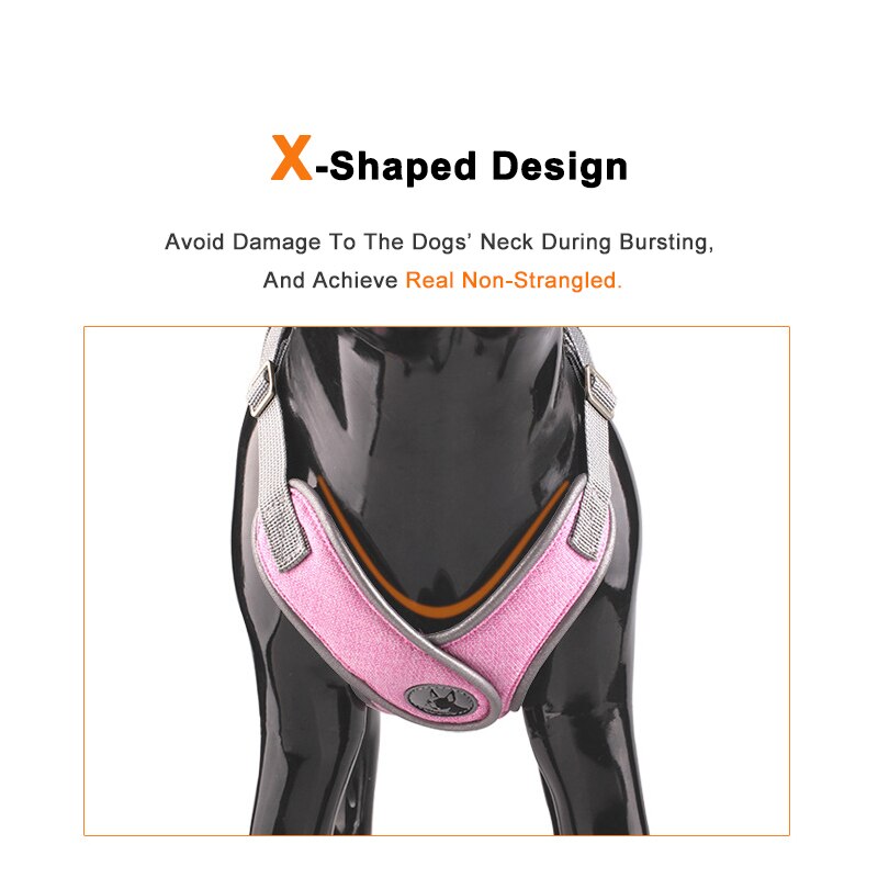 Puppy Harness No Pull Dog Accessories Arnes Para Perro Szelki Dla Psa Pet Harnais Chien Vest Reflective X-Shaped For Small Dogs