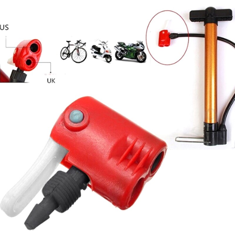 Cyclus Fiets Tyre Buis Vervanging Dual Head Luchtpomp Adapter Valve