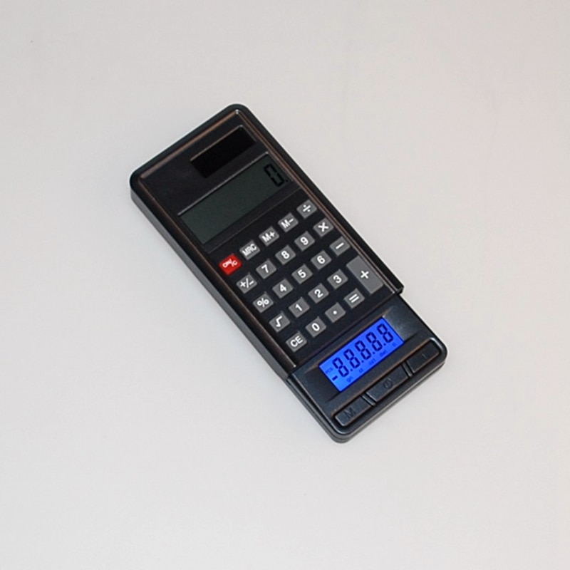 Mini Pocket Electronic Calculator Scale 200g 0.01g Portable Precision Digital Jewelry Gold Gram Scales Blue LCD Weight Balance