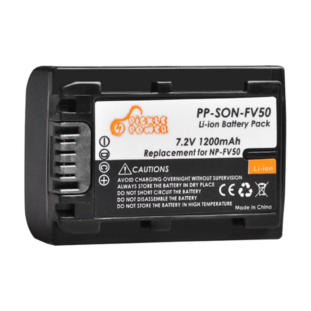 Voor Sony Np FV50 NP-FV50 Batterij + Lcd Oplader Voor Sony Hdr XR550E XR350E CX550E CX350E CX150E Dcr SR68E SX83E SX63E SX43E CX230: 1 Battery