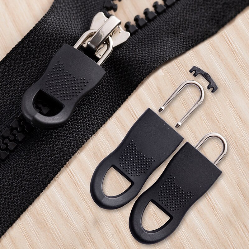 Étiquettes de réparation de fermeture éclair universelle, 8 pièces, tirette détachable, fixation de remplacement pour sac valise vêtements tente outils de sauvetage