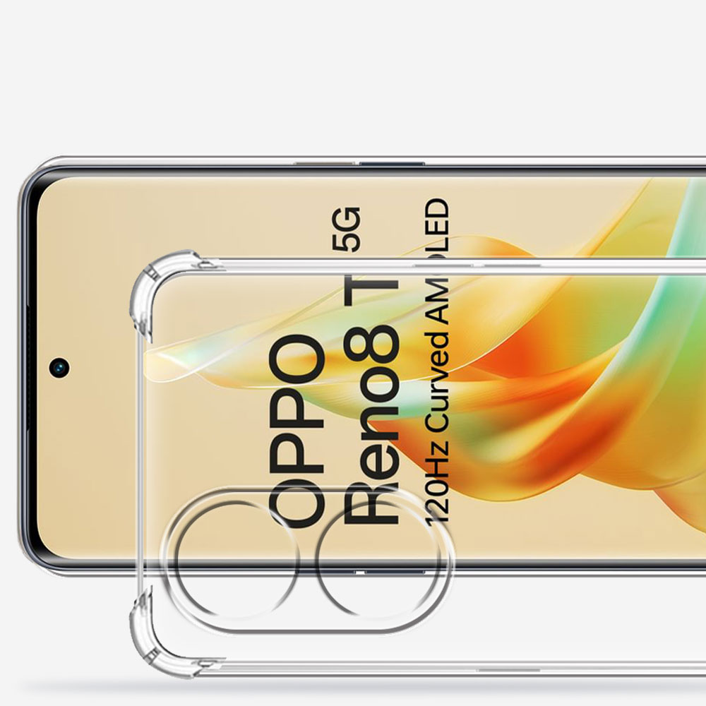 etui OPPO Reno 8T Przezroczyste, odporne na wstrząsy silikonowe etui na telefon robić Oppo Reno8T Coque robić OPPO Reno8 T 4G 5G Fundas