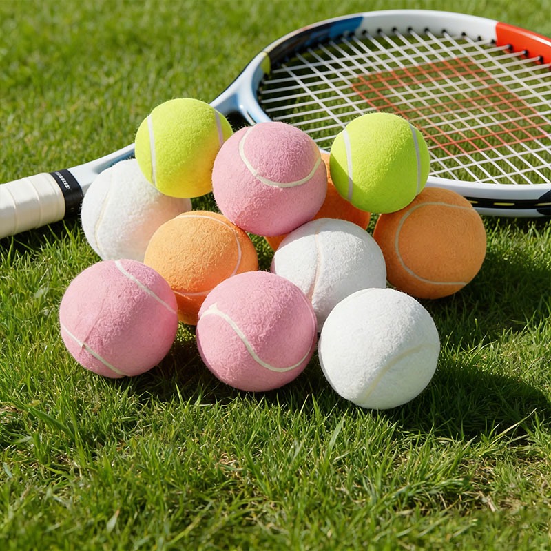 1/3/6 Stück Tennisball, verschleißfest, hochelastisch, Trainingsball, Tennis für das Ausbildung, elastische Faser, Gummi, draussen-Tennis