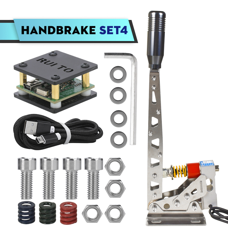 Freno de mano de carreras simulado, célula de carga Usb Sim de 64 bits para juegos ajustables de rally, brakes para Logitech G29/G27/G25 T300 T500 RS PC