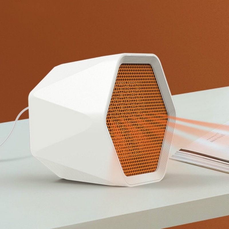 Portable Small Heater Hexagonal Mini Heater Small Desktop Home Heater Office Speed Fan 110-240V Outdoor Heater