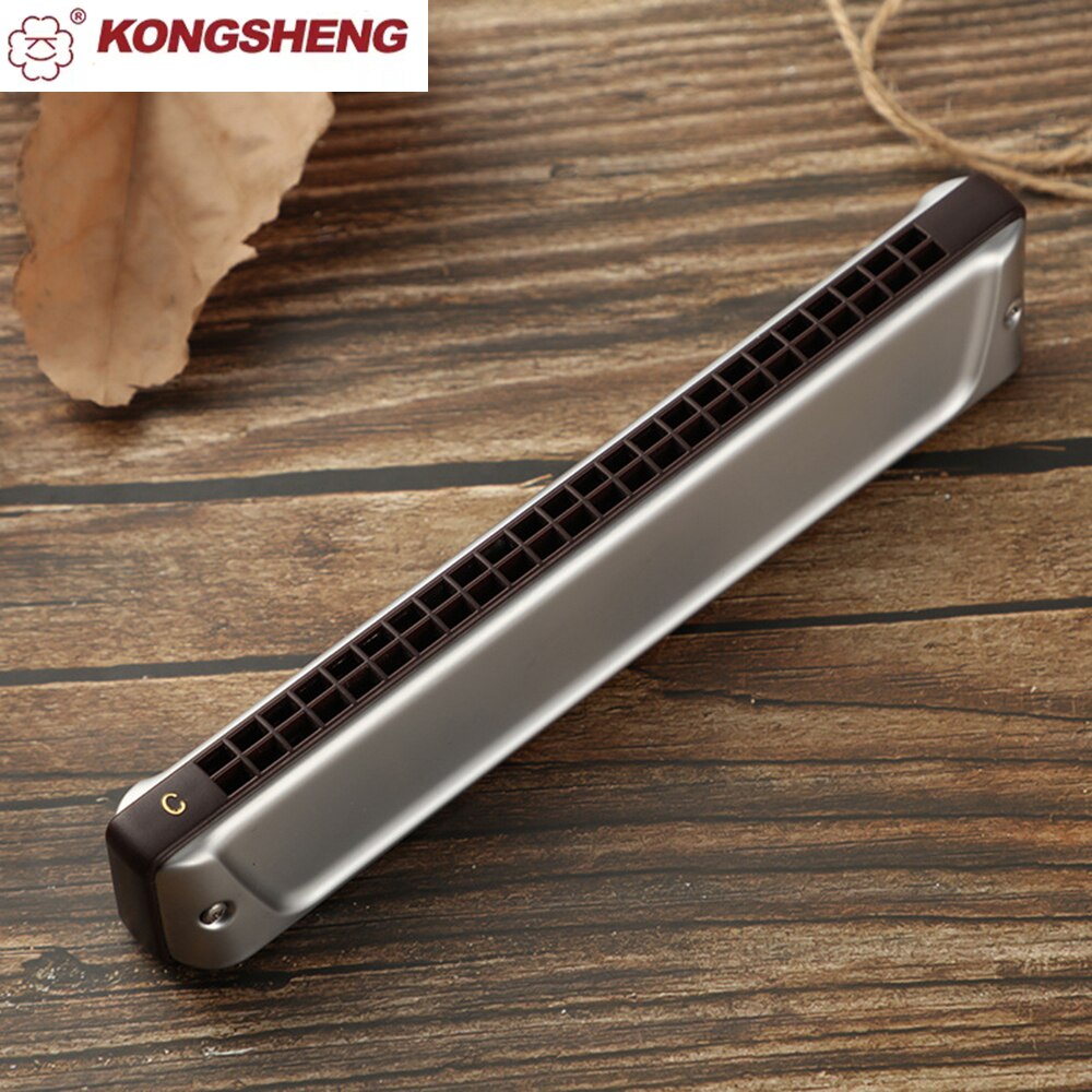 KONGSHENG Tremolo Harmonica Key Of C 24 Holes Harp Phosphor Bronze Reeds ABS Comb Musical Instruments Series 2420