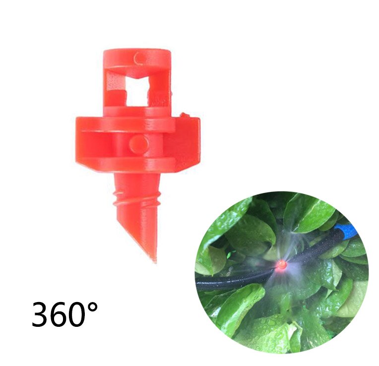 50x 90/180/360 Degrees Garden Watering Irrigation Simple Refraction nozzle Flower Mist water Threaded connection SprayerR1: 360 degree 50pcs