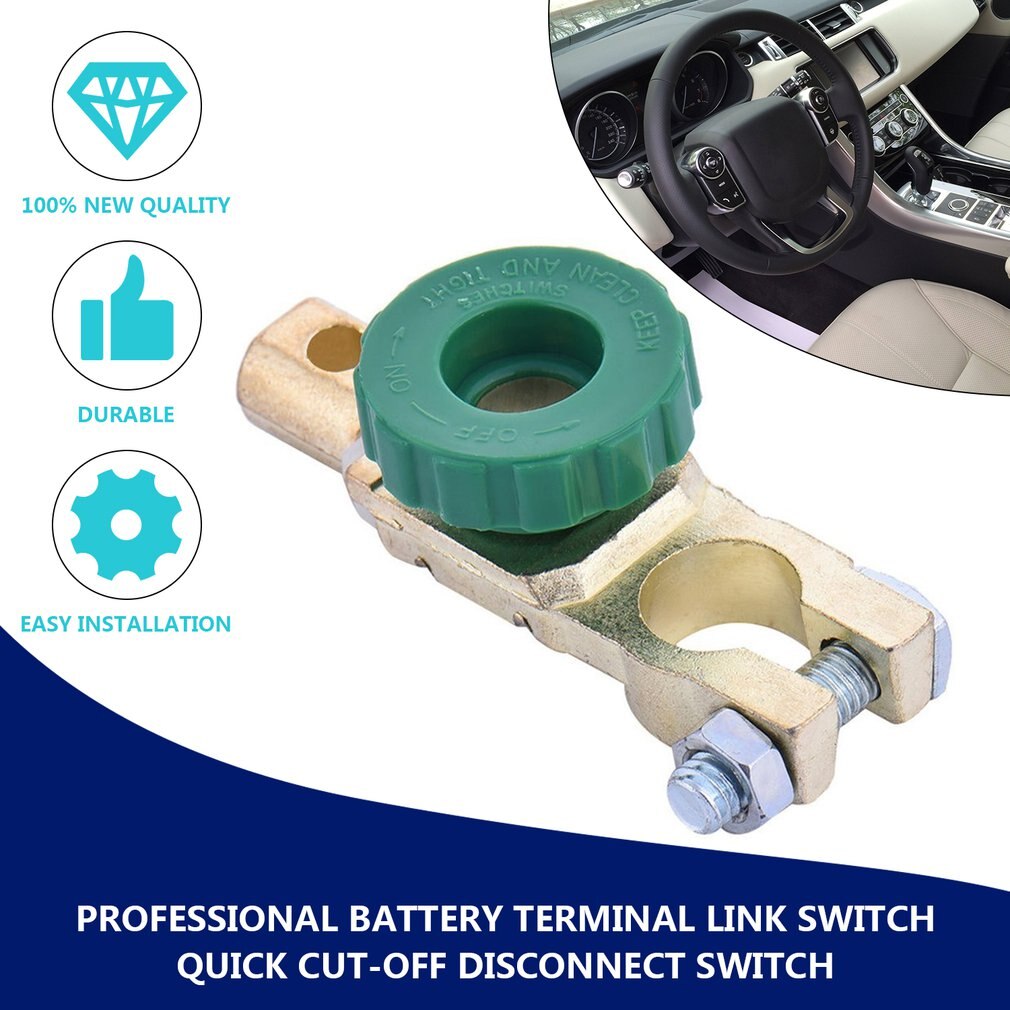Zinc Alloy Copper Battery Terminal Link Switch Quick Cut-off Disconnect Isolator Switch Auto Car Accessories