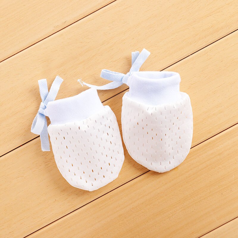 Estate in Mesh Traspirante Guanti Neonato Guanti Anti-Graffi Guanti Bambini Protezione Viso Cotone Scratch Guanti