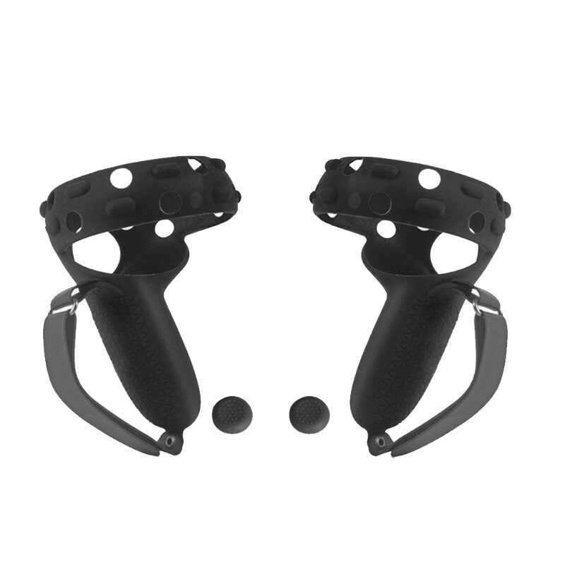 Controller-griffabdeckung + verstellbare handschlaufe + daumenauflage für oculus quest 2 vr