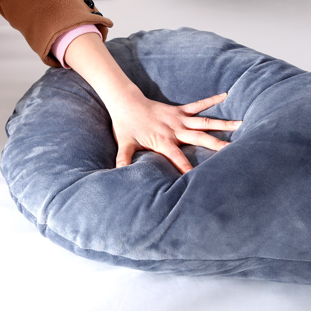 Taie d'oreiller polaire souple pour femmes enceintes, forme en U, lombaire, protection latérale multifonction, housse de coussin pour femmes enceintes