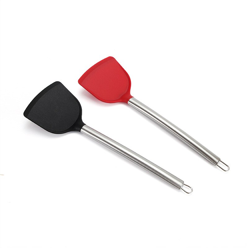 Veelkleurige Non-stick Koken Draaiers Spatel Hittebestendig Lepel Scoop Turner Flexibele Keuken Koken Gereedschap