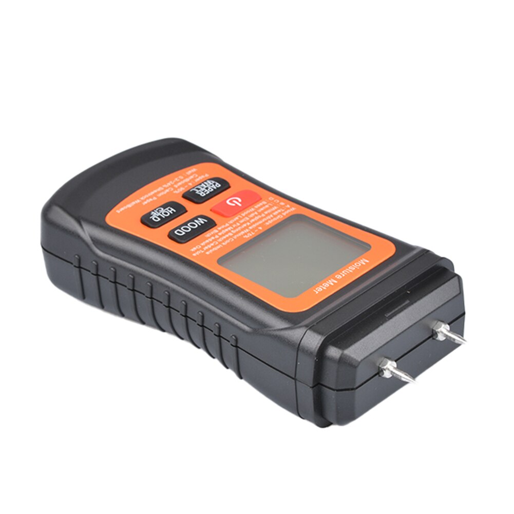 Accurate Temperature Wood Moisture Meter Digital Display Analysis Paper Wall Hygrometer Measuring Tools Backlight