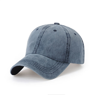Black Baseball Cap Men Solid Snapback Gorras Cotton Hats Wash Hat Men Women Solid Street Simple Caps snapback hat: Blue