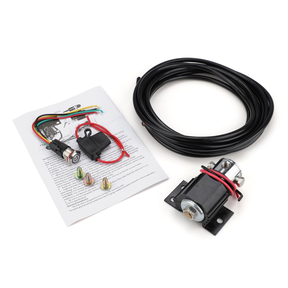 Upgraded Front Brake Line Lock Kit Heavy Duty Type Roll Control Hill Holder Kit: BLACK