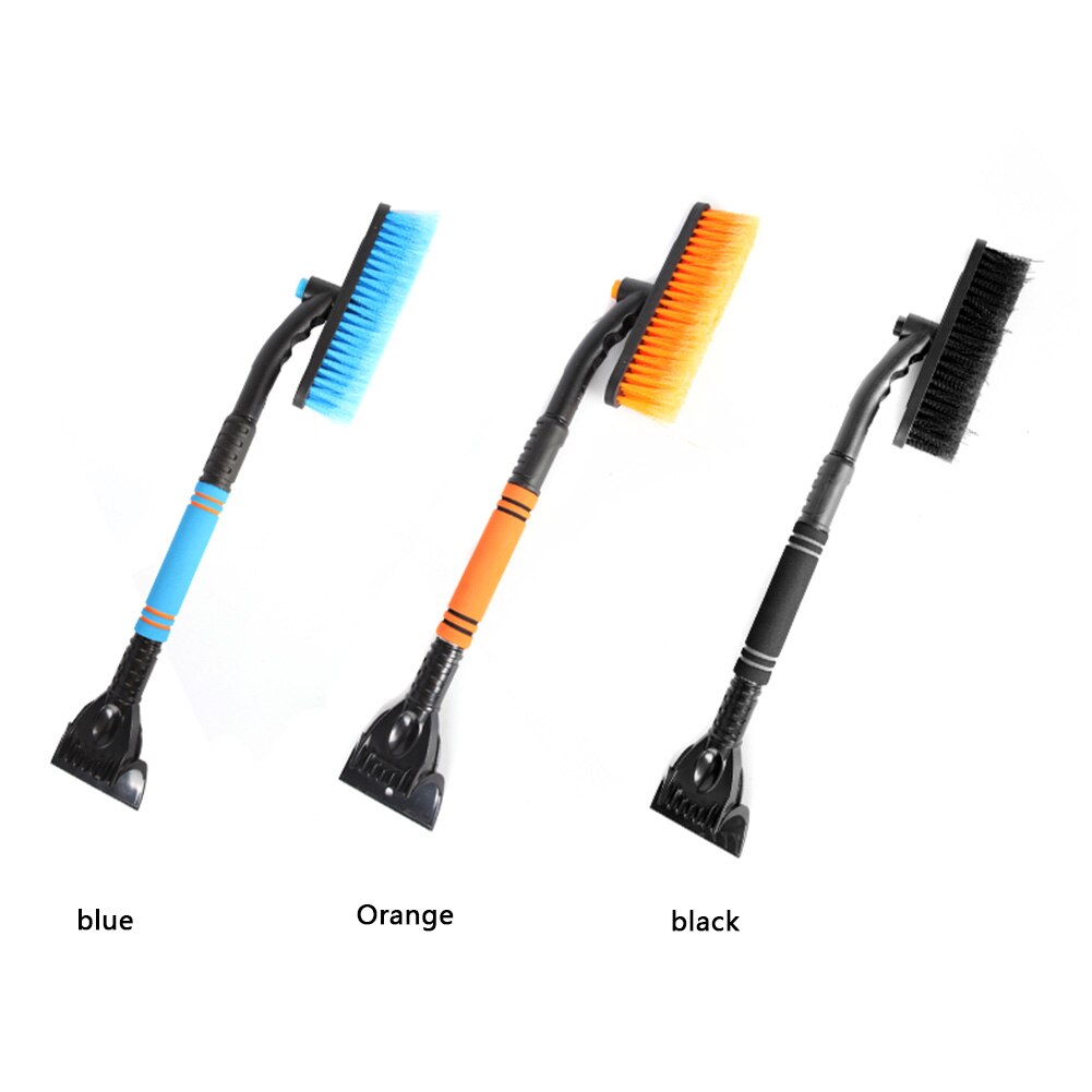 28 inch Portable Rotary Extendable Car Auto SUV Truck PVC Wire Bristles Snow Brush Ice Scraper with Foam Grip for Snow Removal