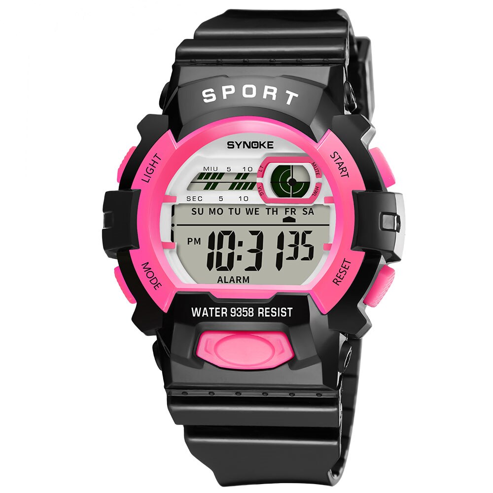 Synoke Sport Kinderen Digitale Horloge Waterdicht Wekker Datum Horloge Horloges Kinderen Horloges