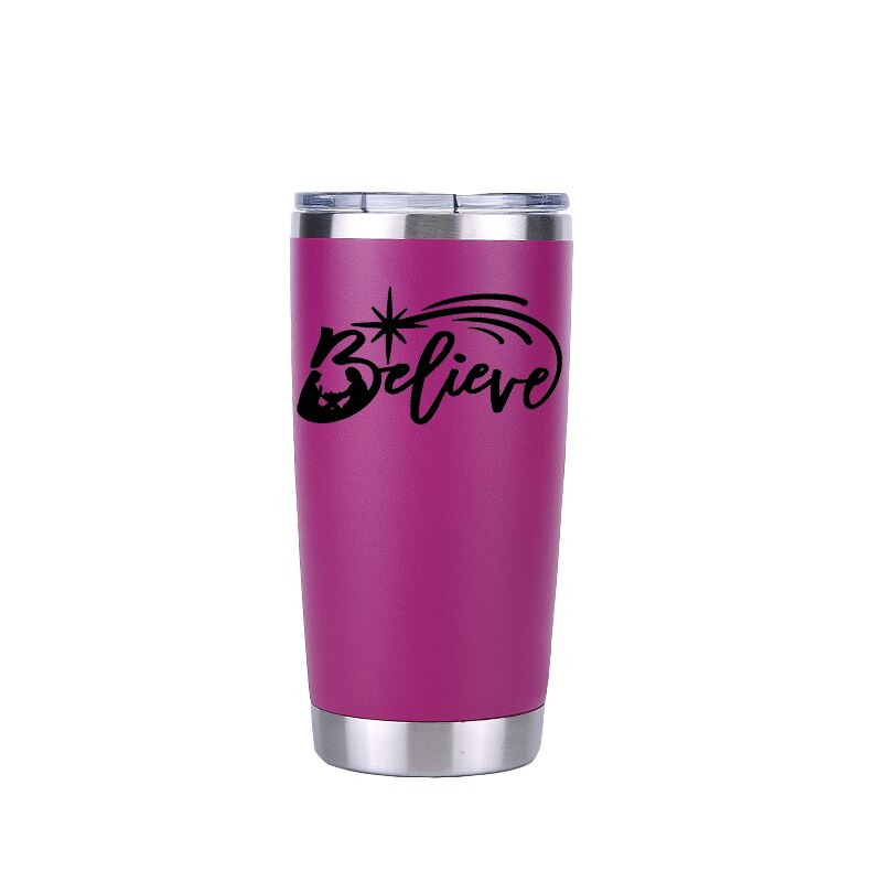 Kiitospäivä 30 oz juomalasia matka auto oluttuppi vesipullo tyhjiöpullot eristetty ruostumattomasta teräksestä termos kahvimukit: 20 oz violetti