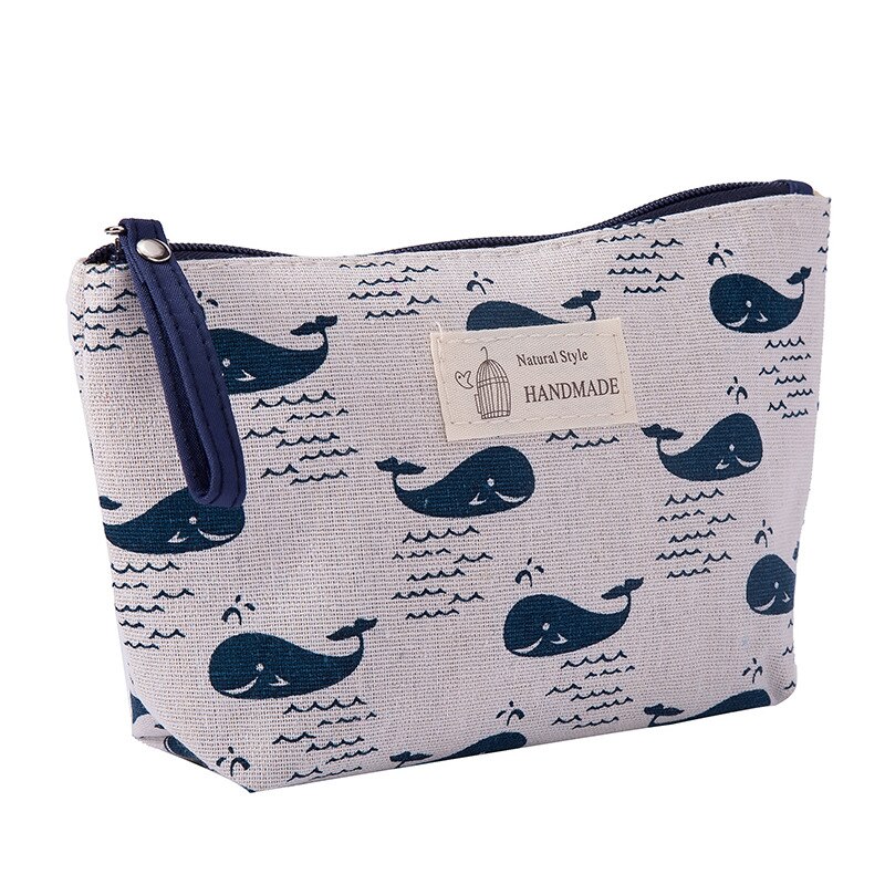 Multifunctionele Canvas Makeup Tassen Travel Lady Opbergtas Dames Waszak Stof Rits Portemonnee Cosmetische Opbergtas: 1