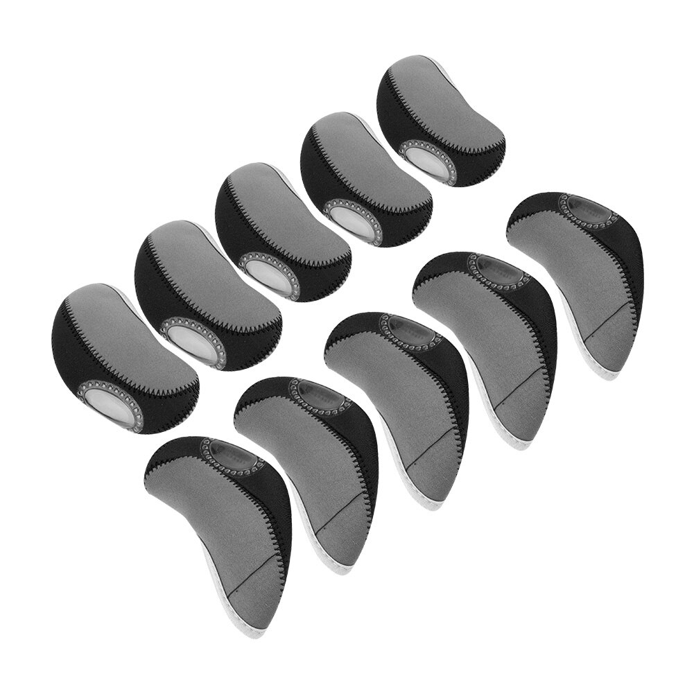 10 st golf järnklubba överdrag klubbor skydd headcover set golfklubba skydd