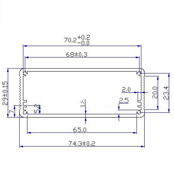 Caixa de invólucro elétrico para instrumentos em liga de alumínio, diy, novo compartimento interno