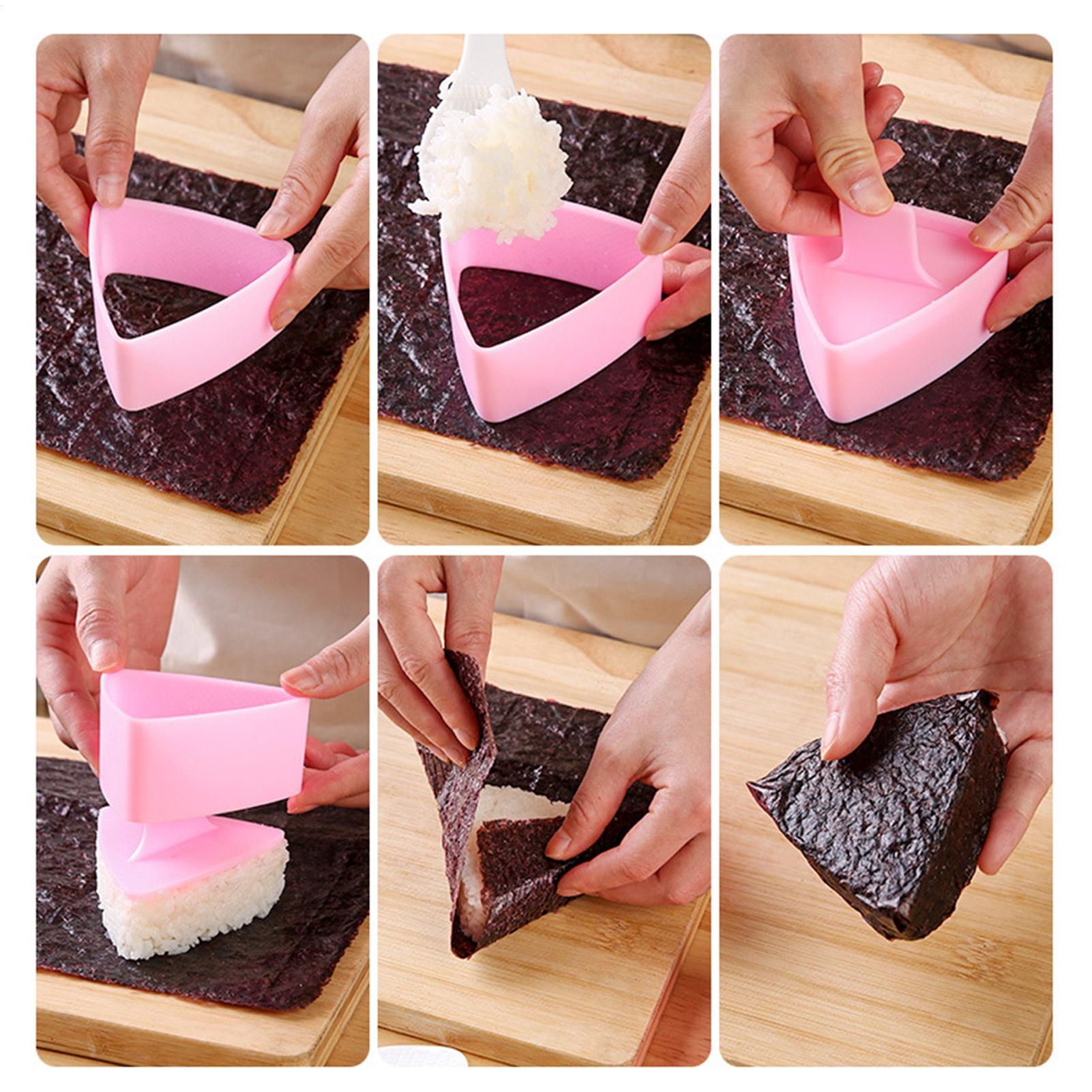 Sushi Mold Triangle Mould Onigiri Rice Ball Food Press Triangular Sushi Maker Mold Sushi Kit Kitchen Bento Rice Balls Accessory