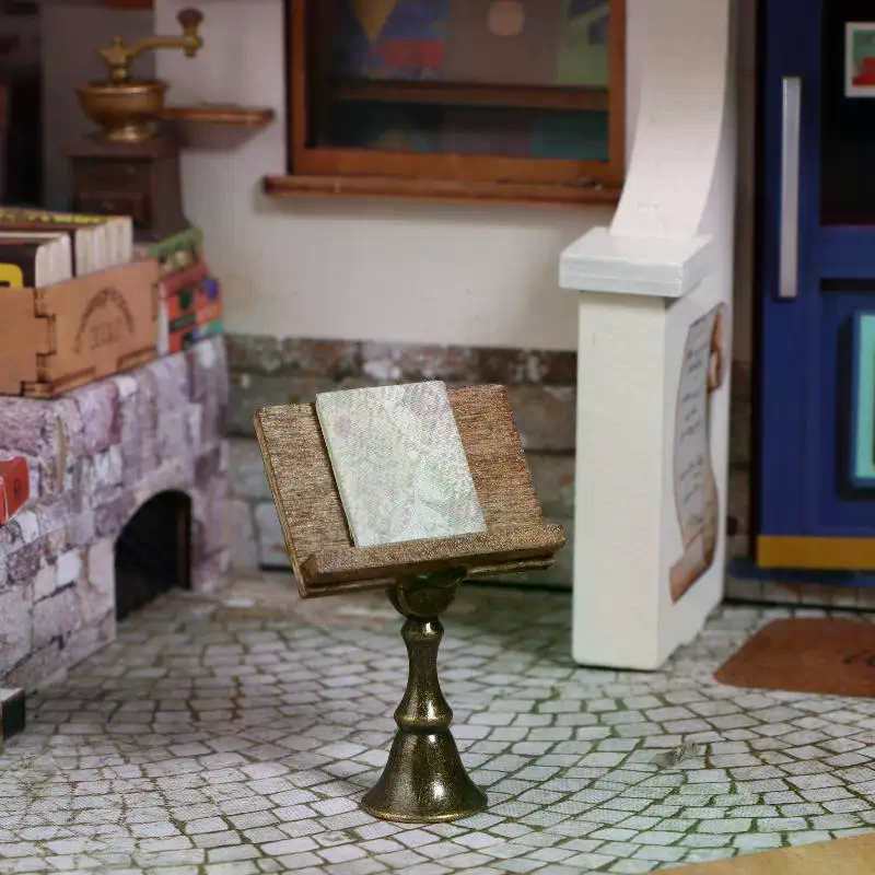 1/12 Puppenhaus Miniatur Magie Buch Lesen Stehen Modell Möbel Zubehör Für Puppe Haus Dekor Kinder Pretend Spielen Spielzeug