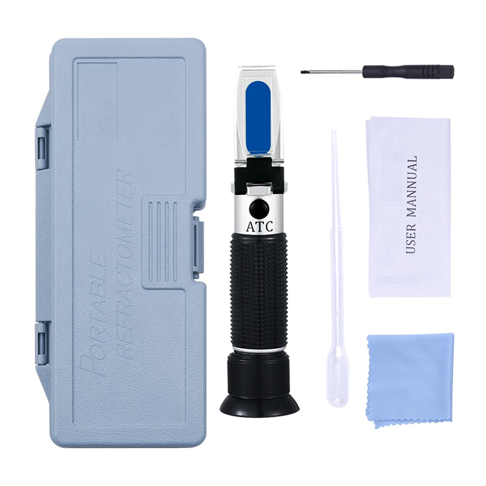 3 in 1 Wein Refraktometer 0-140 ° Oe 0-26 ° kmw Nabo 0-32% mas sacch Zucker Konzentration Meter Trauben Saft Flüssigkeit Index Tester Werkzeug: Plastik Kasten
