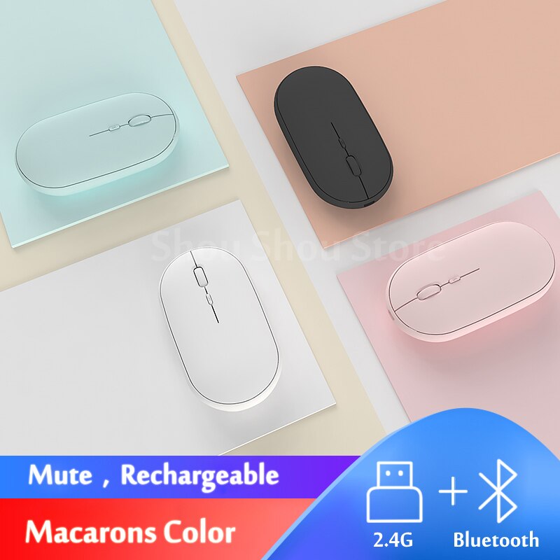 Ratón recargable Bluetooth para Apple Macbook air, Xiaomi Macbook Pro, Huawei Matebook, portátil, Notebook