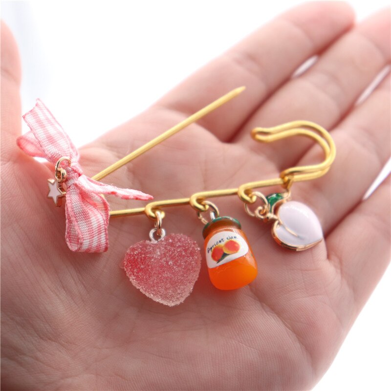 Fruit Broches & Pins Avocado Watermeloen Cherry Aardbei Broche Gesp Pin Vrouwen Veiligheidsspelden Meisje Kinderen Zakken Decoratie Pin: 007