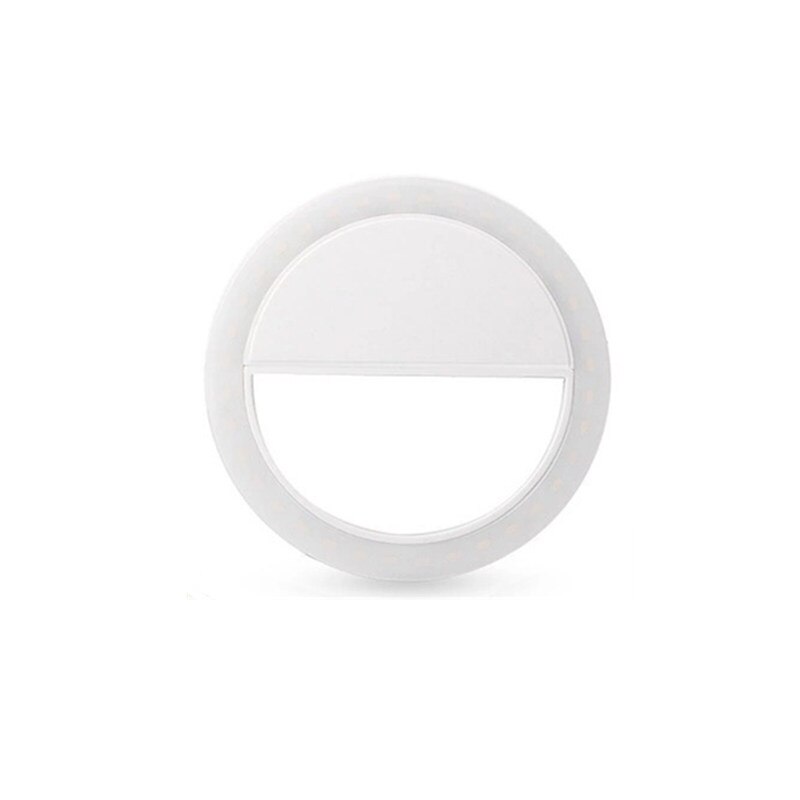 Anneau lumineux à Led pour téléphone portable, lampe à Clip, maquillage, appareil Photo, éclairage intelligent, lumières d'amélioration: WHITE