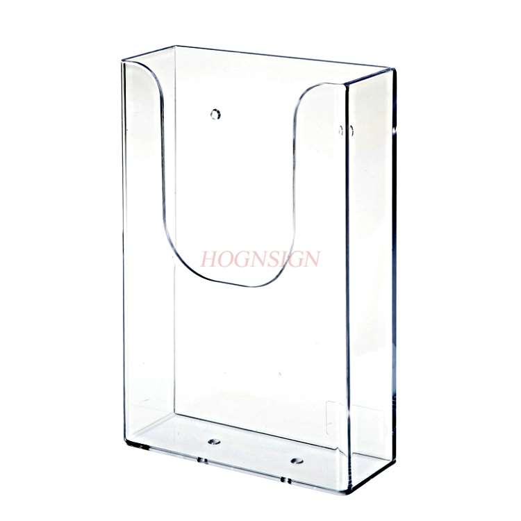 Muur Gemonteerde A6 Single-Vel Rack Acryl Display Rack Muur Gemonteerde Tri-Fold Pagina Rack Kleuring pagina Folder Informatie Rack