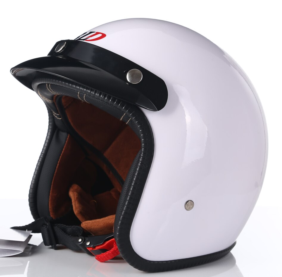 Dot Goedgekeurd Open Motorhelm Retro Scooter Jet Open Gezicht Schedel Helm Motorrijden Capacete Moto Abs Materiaal: 5 / Xl