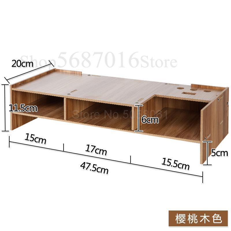 Computer monitor increased shelf support screen office supplies desktop storage box keyboard finishing rack: ml20
