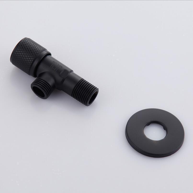 G1/2 nuova valvola angolare per scaldabagno da bagno in ottone, valvola triangolare universale fredda e calda resistente all'usura oro/nero