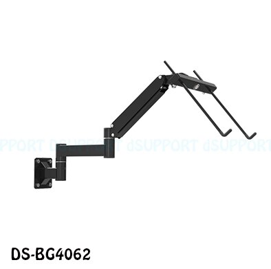 Tilt Foldable Wall Mount 17-27 inch Laptop Holder Gas Spring Arm Laptop Cooler Retractable Notebook Mount Hanger: DSBG4062